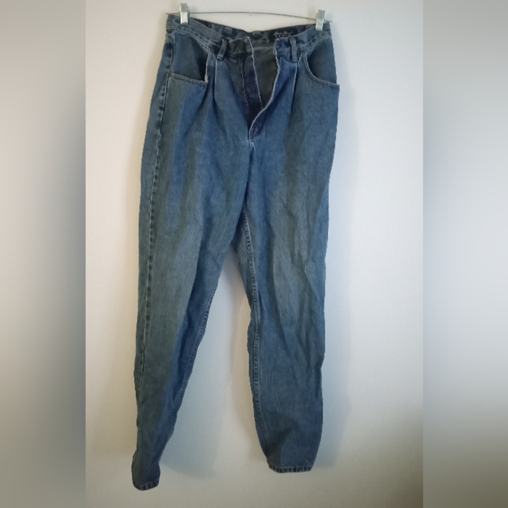 Eddie Bauer High Waist Whisker Original Denim-Est. 1920-Size:14-Vintage 1980's